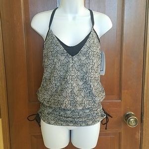 6. Athleta NWT tankini top, Laguna side scrunch